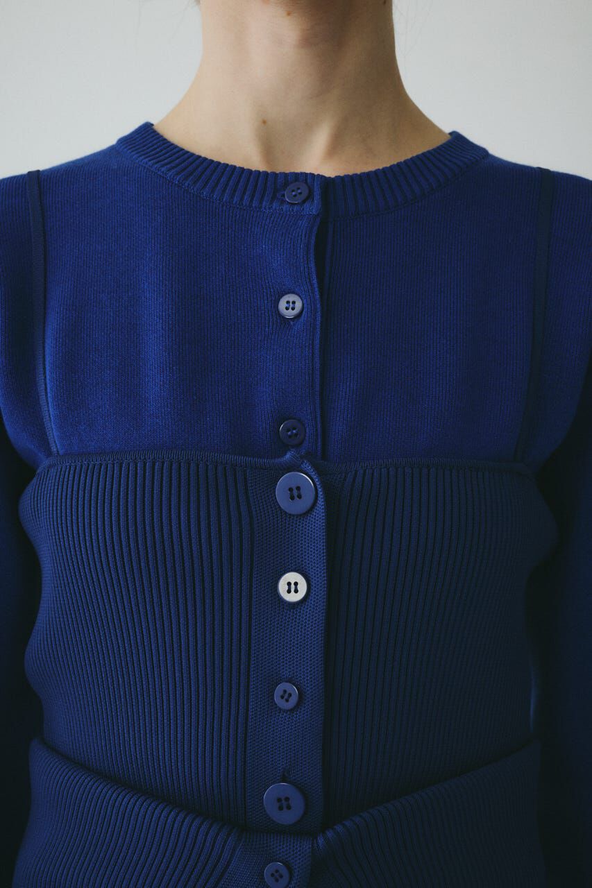 HeRIN.CYE「Layered knit dress」|ワンピース|