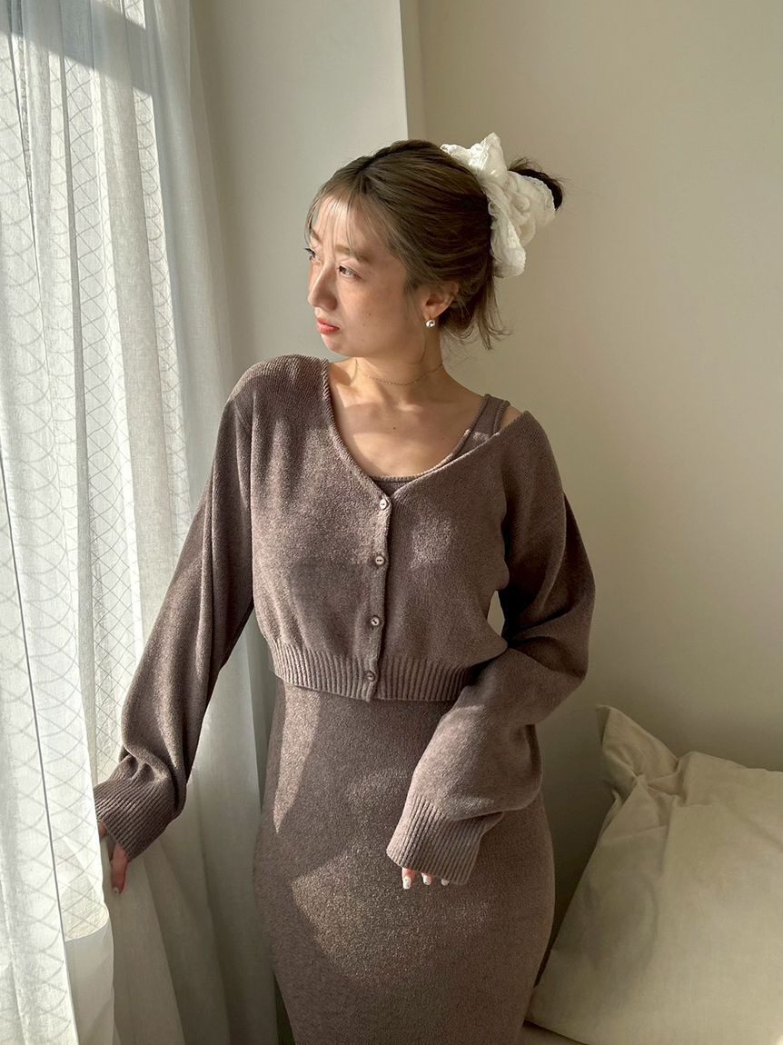 SNIDEL HOME「カーディガン&times;ワンピースセット」|ルームウェア|