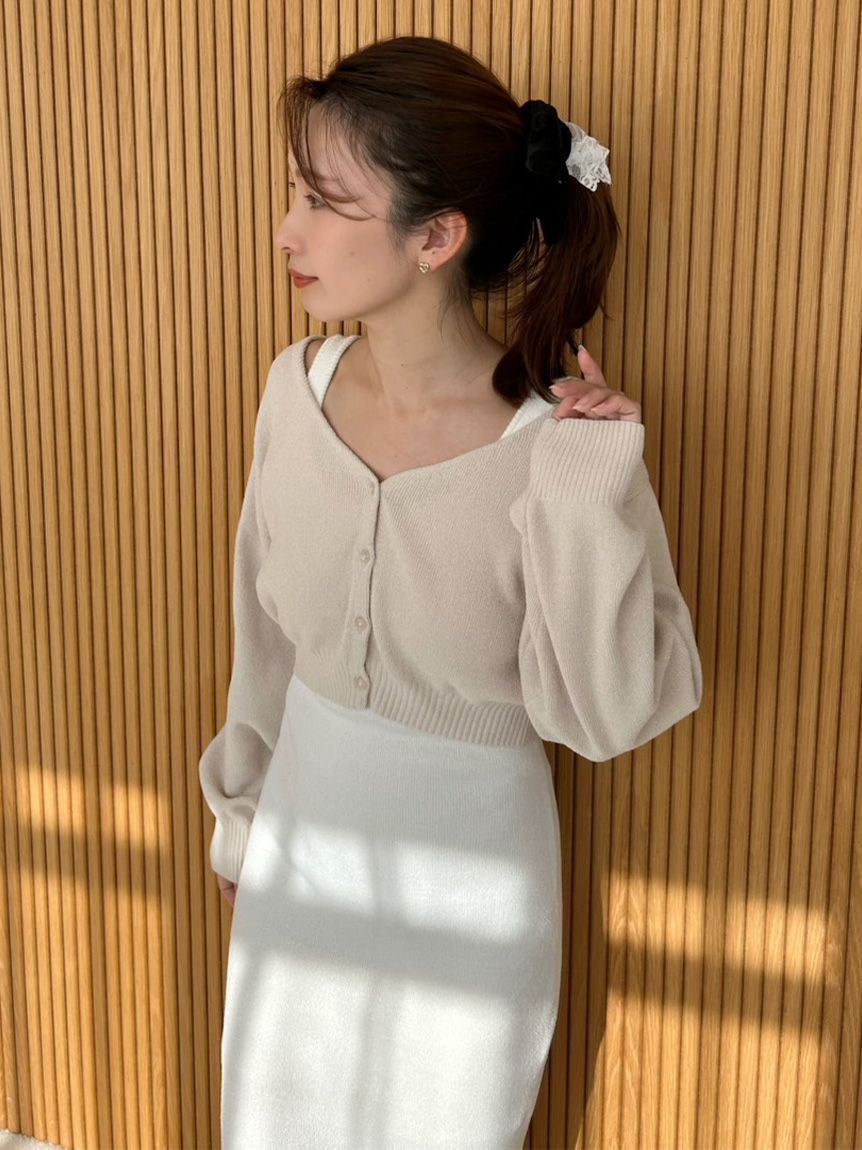 SNIDEL HOME「カーディガン&times;ワンピースセット」|ルームウェア|