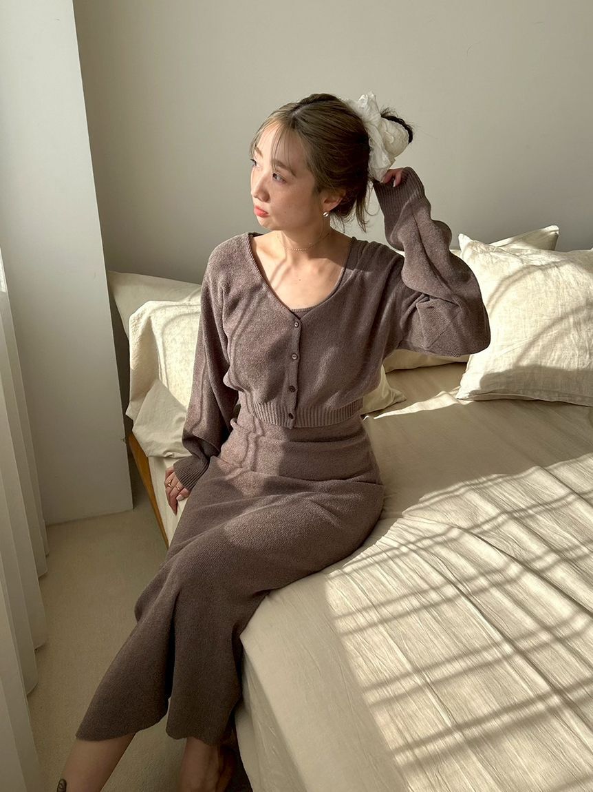 SNIDEL HOME「カーディガン&times;ワンピースセット」|ルームウェア|MOC