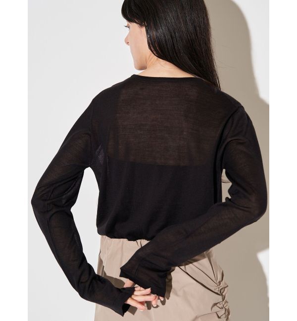 ELENDEEK「WOOL SHEER LONG-T KT」|ニット・セーター|
