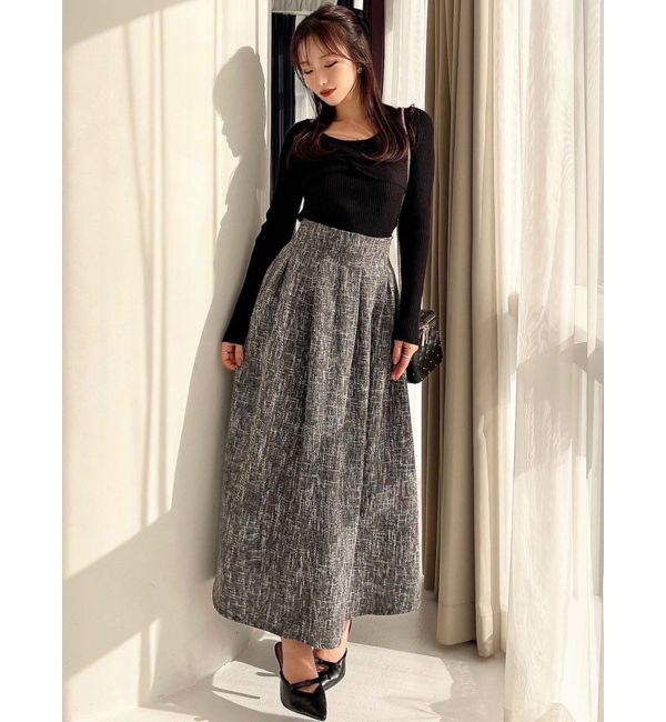 RESEXXY「ウエストタックツイードスカート」|スカート|