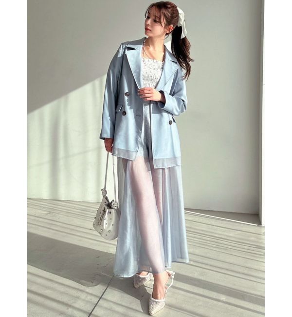 RESEXXY「シアーレイヤードジャケット」|テーラードジャケット|