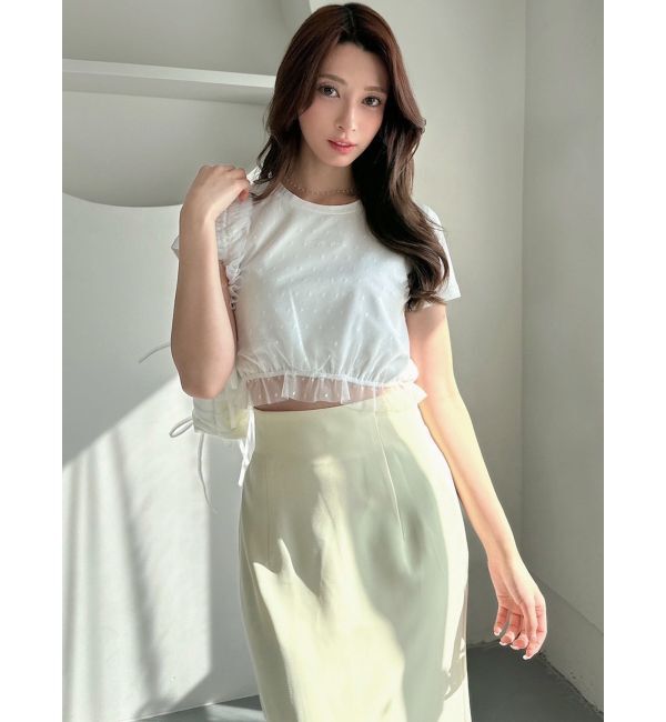 RESEXXY「ドットチュールレイヤードTシャツ」|Tシャツ・カットソー|