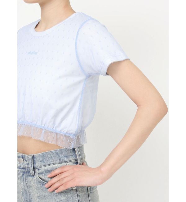 RESEXXY「ドットチュールレイヤードTシャツ」|Tシャツ・カットソー|