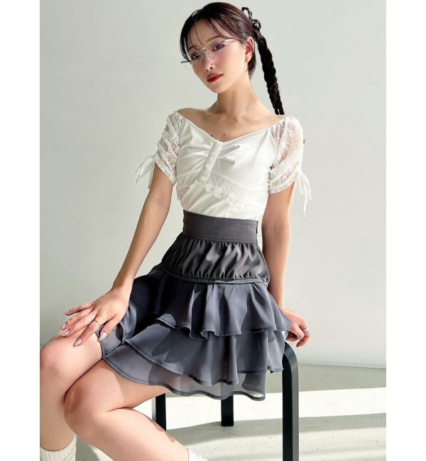 RESEXXY「レースドッキングTシャツ」|Tシャツ・カットソー|