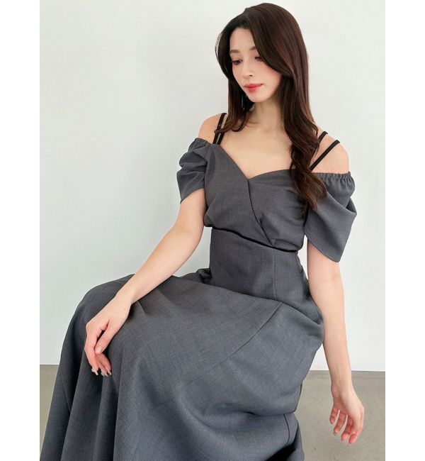 RESEXXY「ダブルストラップフレアワンピース」|ワンピース|