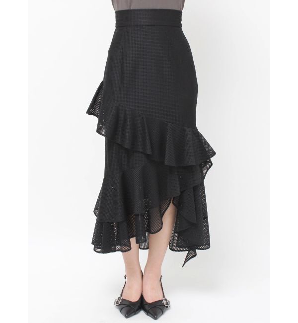 RESEXXY「メッシュラッフルスカート」|スカート|