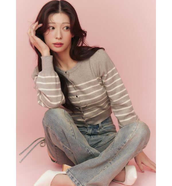 RESEXXY「カットアウトリボンデニムパンツ」|デニム|