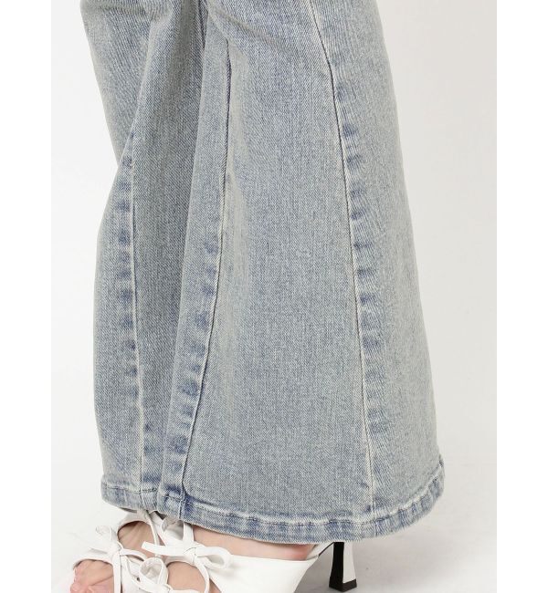 RESEXXY「カットアウトリボンデニムパンツ」|デニム|
