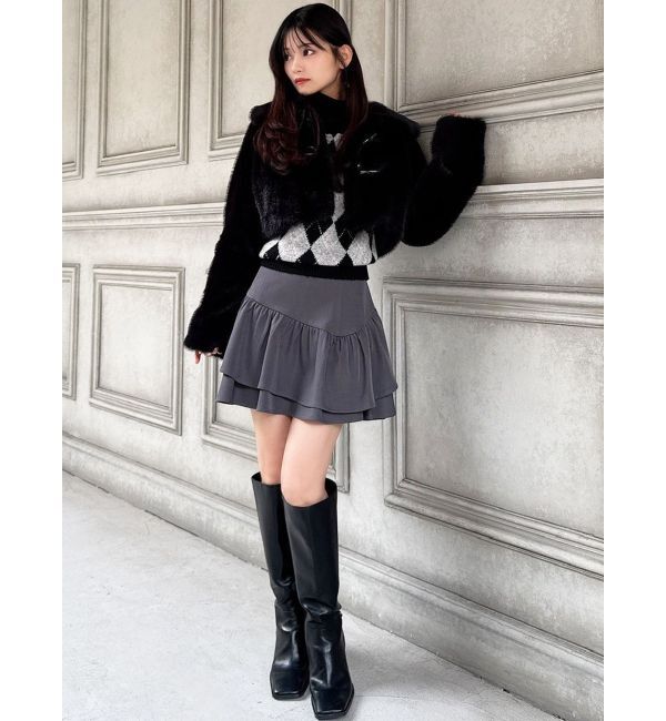 RESEXXY「ラッフルボリュームミニスカート」|スカート|