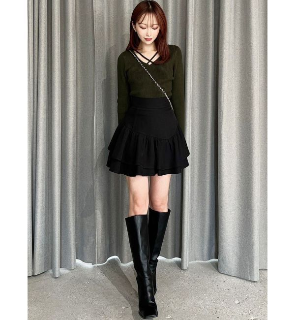 RESEXXY「ラッフルボリュームミニスカート」|スカート|