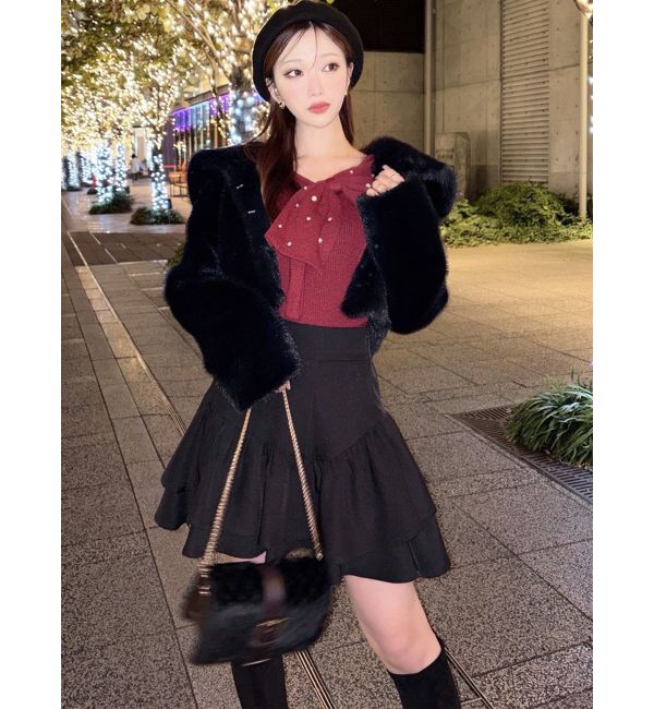 RESEXXY「ラッフルボリュームミニスカート」|スカート|