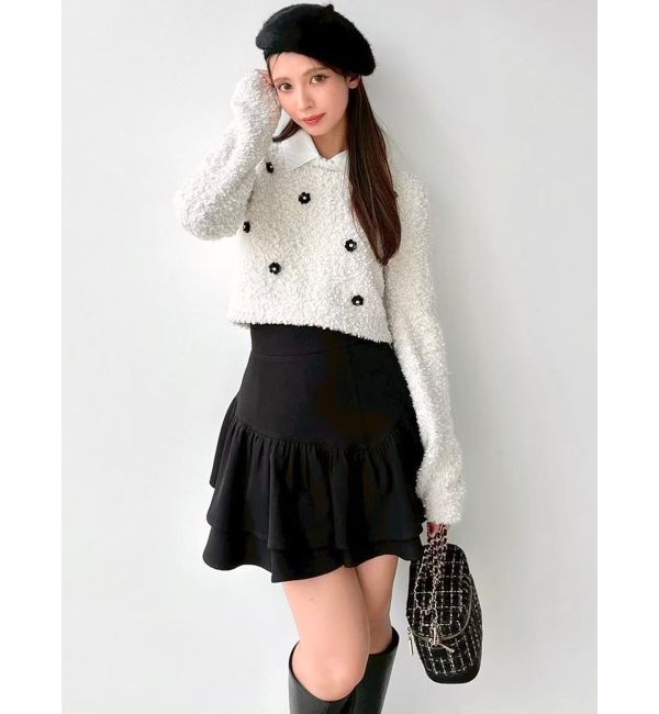 RESEXXY「ラッフルボリュームミニスカート」|スカート|