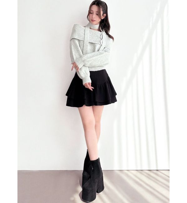 RESEXXY「ラッフルボリュームミニスカート」|スカート|