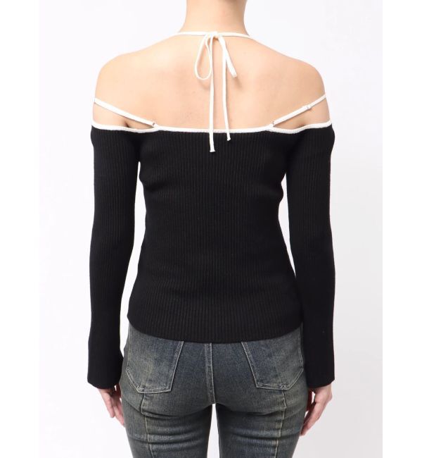 RESEXXY「ナローストラップリブトップス」|ニット・セーター|