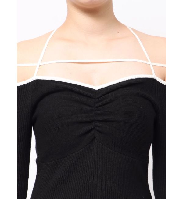 RESEXXY「ナローストラップリブトップス」|ニット・セーター|