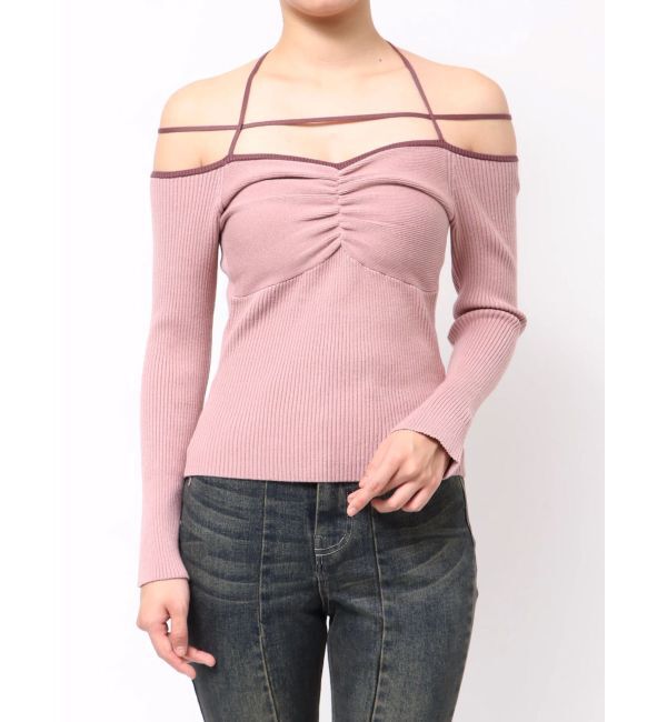 RESEXXY「ナローストラップリブトップス」|ニット・セーター|