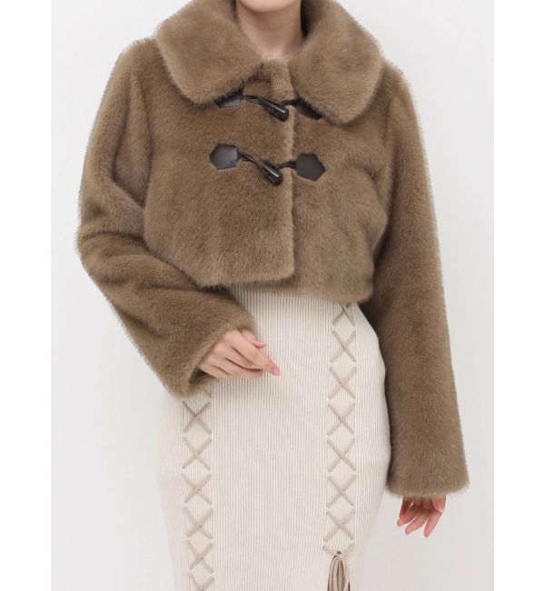 RESEXXY「フェイクファーダッフルブルゾン」|ブルゾン・スタジャン|