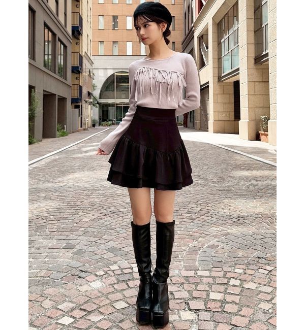 RESEXXY「リボンデザインニットトップス」|ニット・セーター|