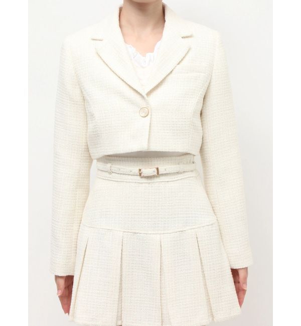 RESEXXY「ツイードクロップドジャケット【セットアップ着用可能】」|その他|