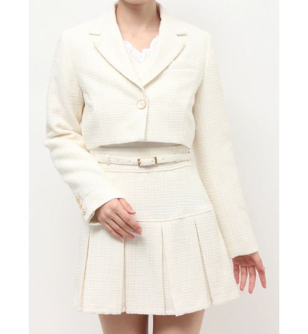 RESEXXY「ツイードクロップドジャケット【セットアップ着用可能】」|その他|
