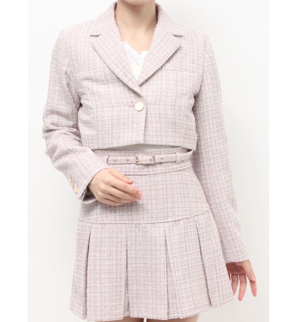 RESEXXY「ツイードクロップドジャケット【セットアップ着用可能】」|その他|