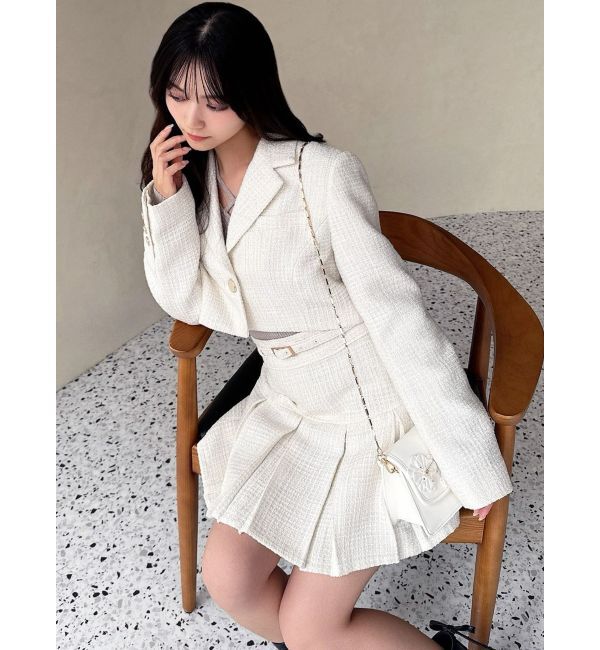 RESEXXY「ツイードクロップドジャケット【セットアップ着用可能】」|その他|