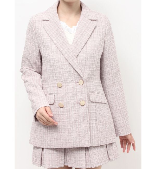 RESEXXY「ツイードミディジャケット【セットアップ着用可能】」|その他|