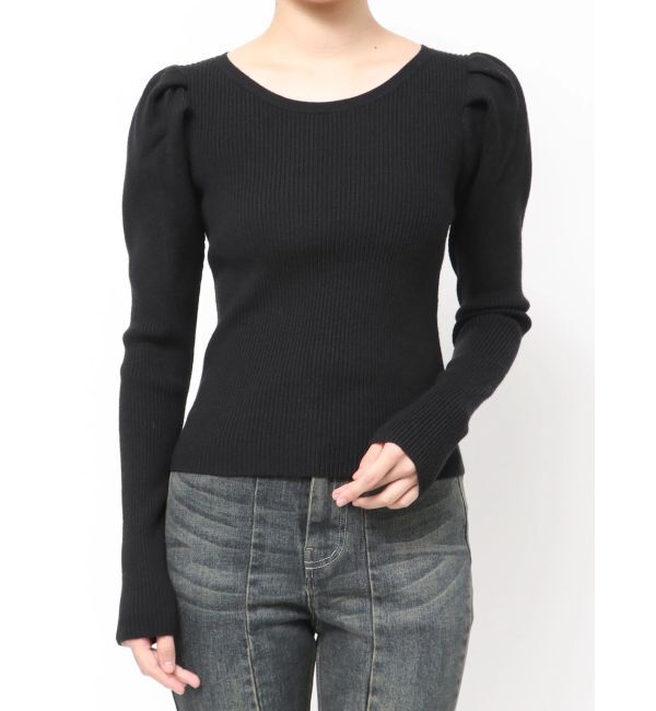 RESEXXY「パワショルリブトップス」|ニット・セーター|