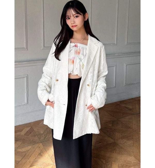 RESEXXY「レースミディジャケット」|テーラードジャケット|