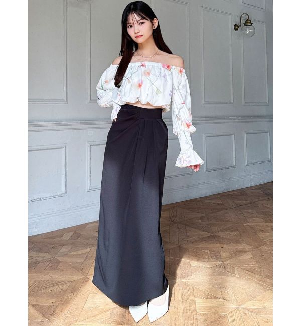 RESEXXY「ドレープデザインペンシルスカート」|スカート|