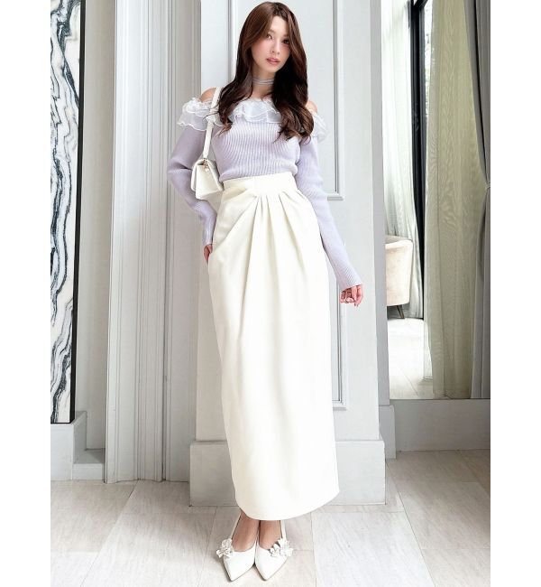 RESEXXY「ドレープデザインペンシルスカート」|スカート|