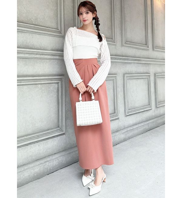 RESEXXY「ドレープデザインペンシルスカート」|スカート|