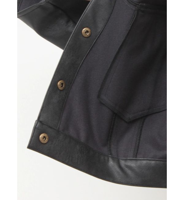 RESEXXY「リボンスリーブショートブルゾン」|ブルゾン・スタジャン|