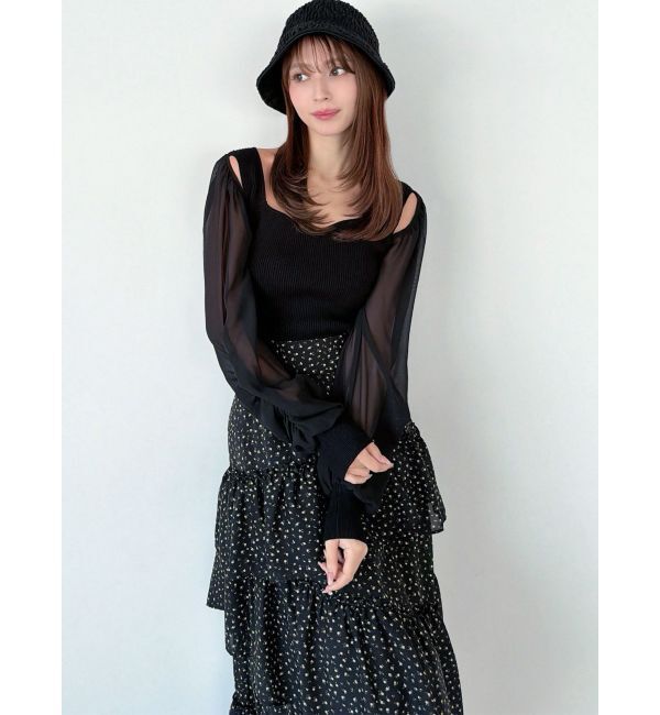 RESEXXY「シアースリーブニットプルオーバー」|ニット・セーター|