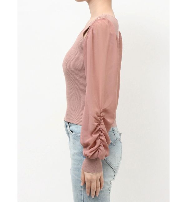 RESEXXY「シアースリーブニットプルオーバー」|ニット・セーター|