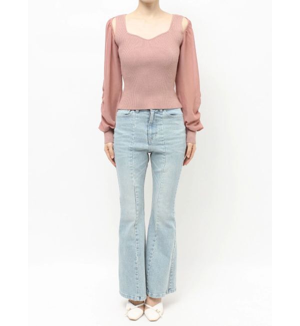 RESEXXY「シアースリーブニットプルオーバー」|ニット・セーター|