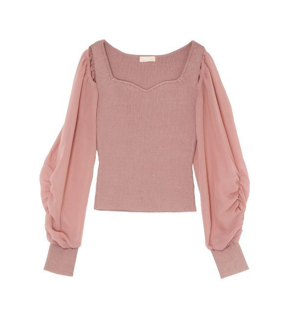 RESEXXY「シアースリーブニットプルオーバー」|ニット・セーター|