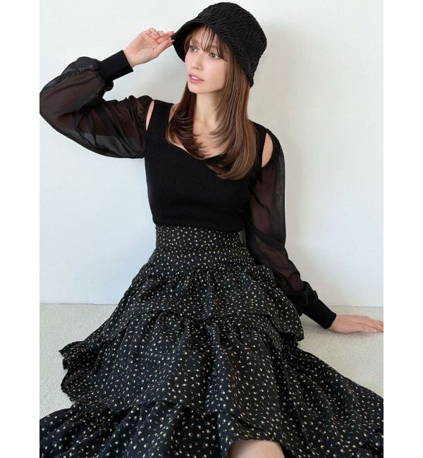 RESEXXY「シアースリーブニットプルオーバー」|ニット・セーター|