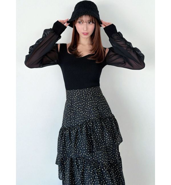 RESEXXY「シアースリーブニットプルオーバー」|ニット・セーター|