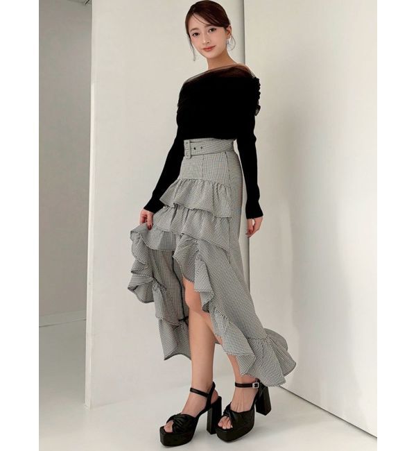 RESEXXY「ランダムフリルボリュームスカート」|スカート|