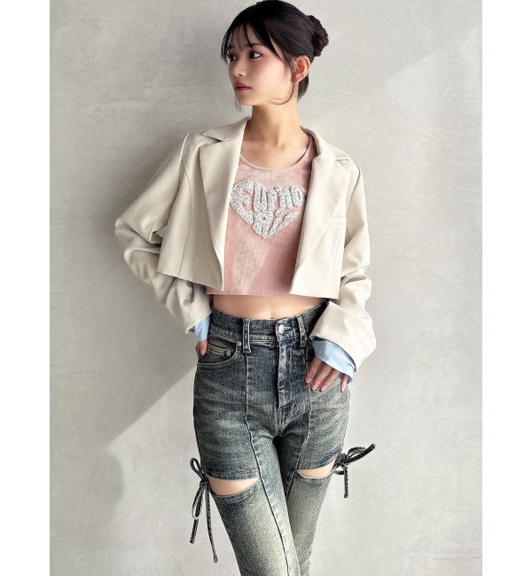 RESEXXY「レイヤードクロップドジャケット」|その他|