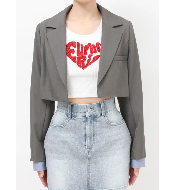 RESEXXY「レイヤードクロップドジャケット」|その他|