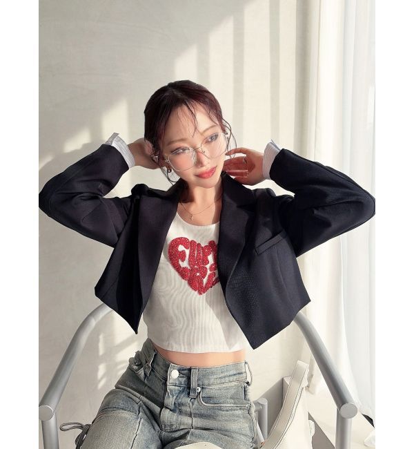 RESEXXY「レイヤードクロップドジャケット」|その他|