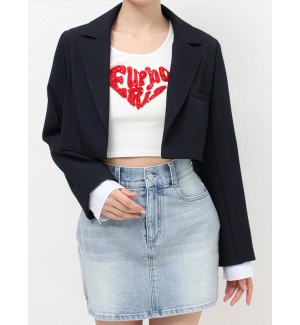 RESEXXY「レイヤードクロップドジャケット」|その他|