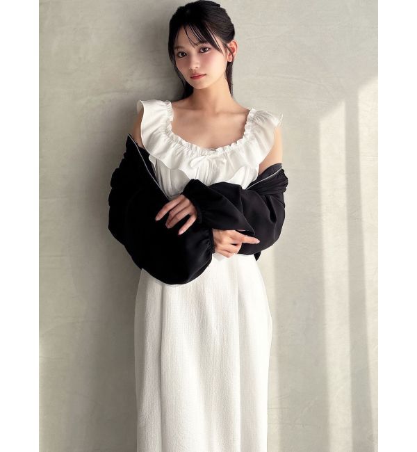 RESEXXY「ギャザークロップドブルゾン」|ブルゾン・スタジャン|