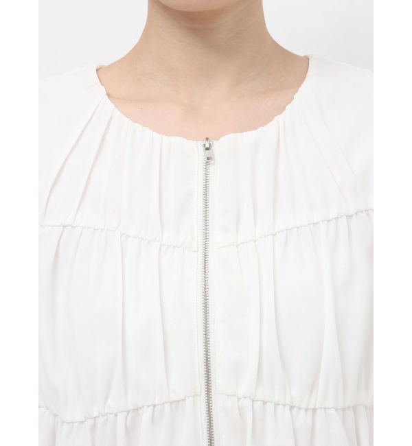 RESEXXY「ギャザークロップドブルゾン」|ブルゾン・スタジャン|