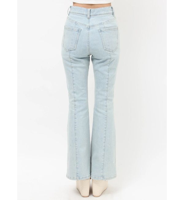 RESEXXY「ラインストーンデニムパンツ」|デニム|