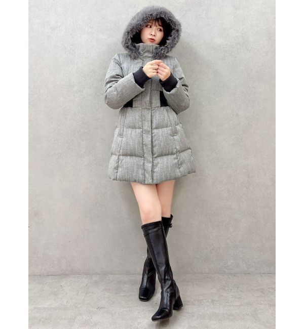 dazzlin「ウエストマークレディダウンコート」|ダウン|